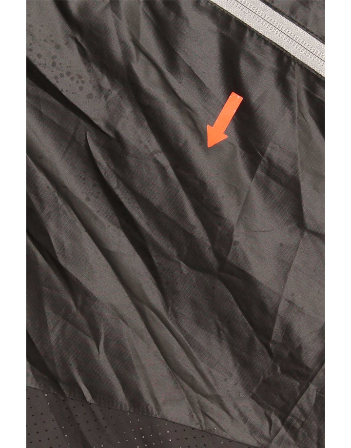 Giacca antipioggia da uomo Adidas UK 42 XL Poliestere color block nero