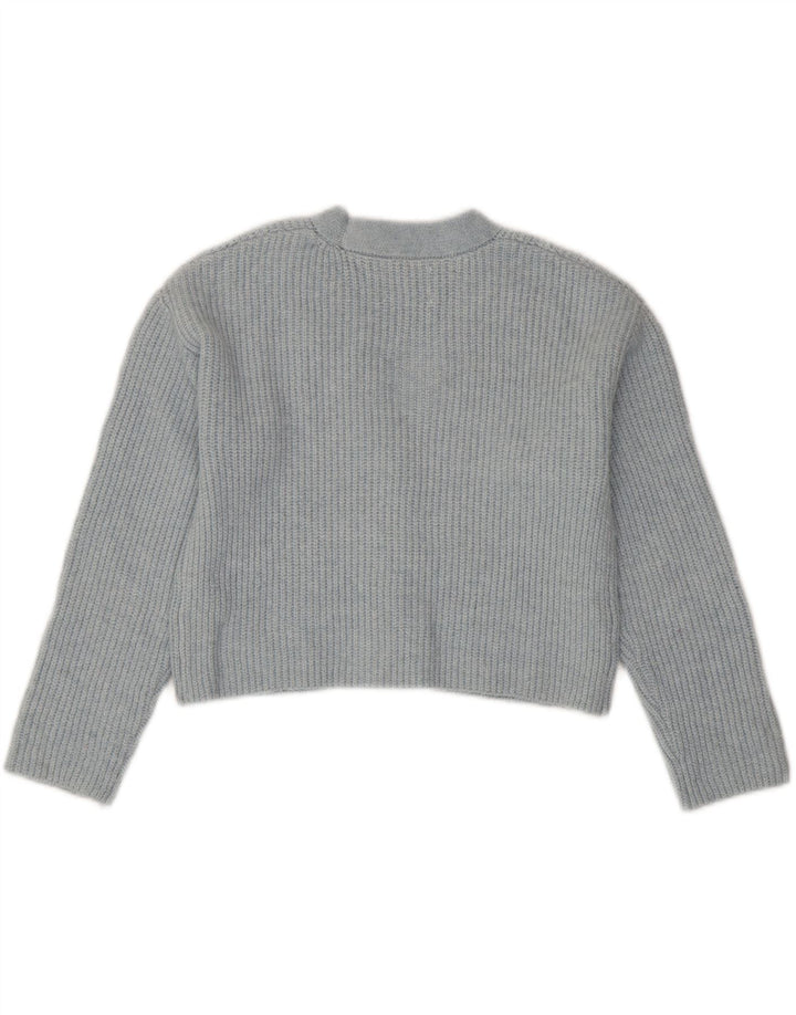 ZARA Girls Cardigan Sweater 11-12 Years Blue Polyester Vintage Zara and Second-Hand Zara from Messina Hembry 