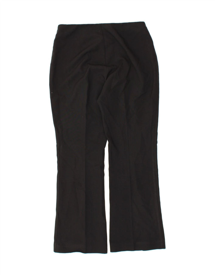 ST. BERNARD Womens Bootcut Casual Trousers UK 12 Medium W30 L29 Black Vintage St. Bernard and Second-Hand St. Bernard from Messina Hembry 