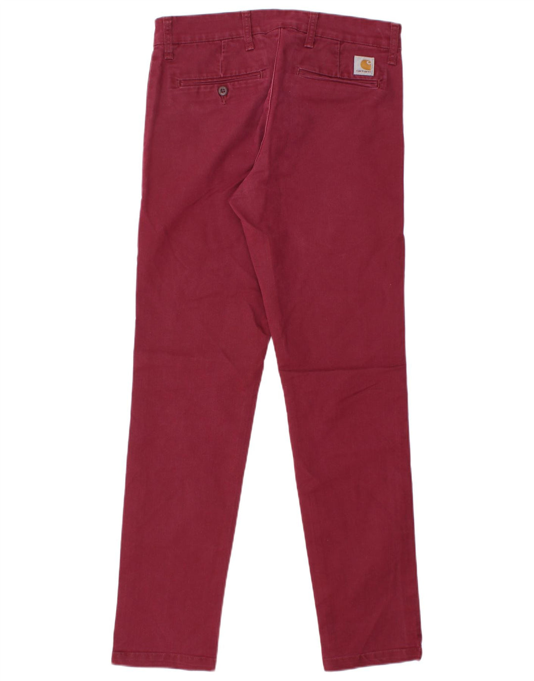 Pantaloni chino slim da donna CARHARTT W31 L30 cotone bordeaux