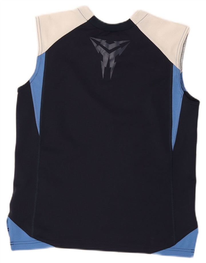 Canotta grafica Nike da bambino, 10-11 anni, color block blu navy medio