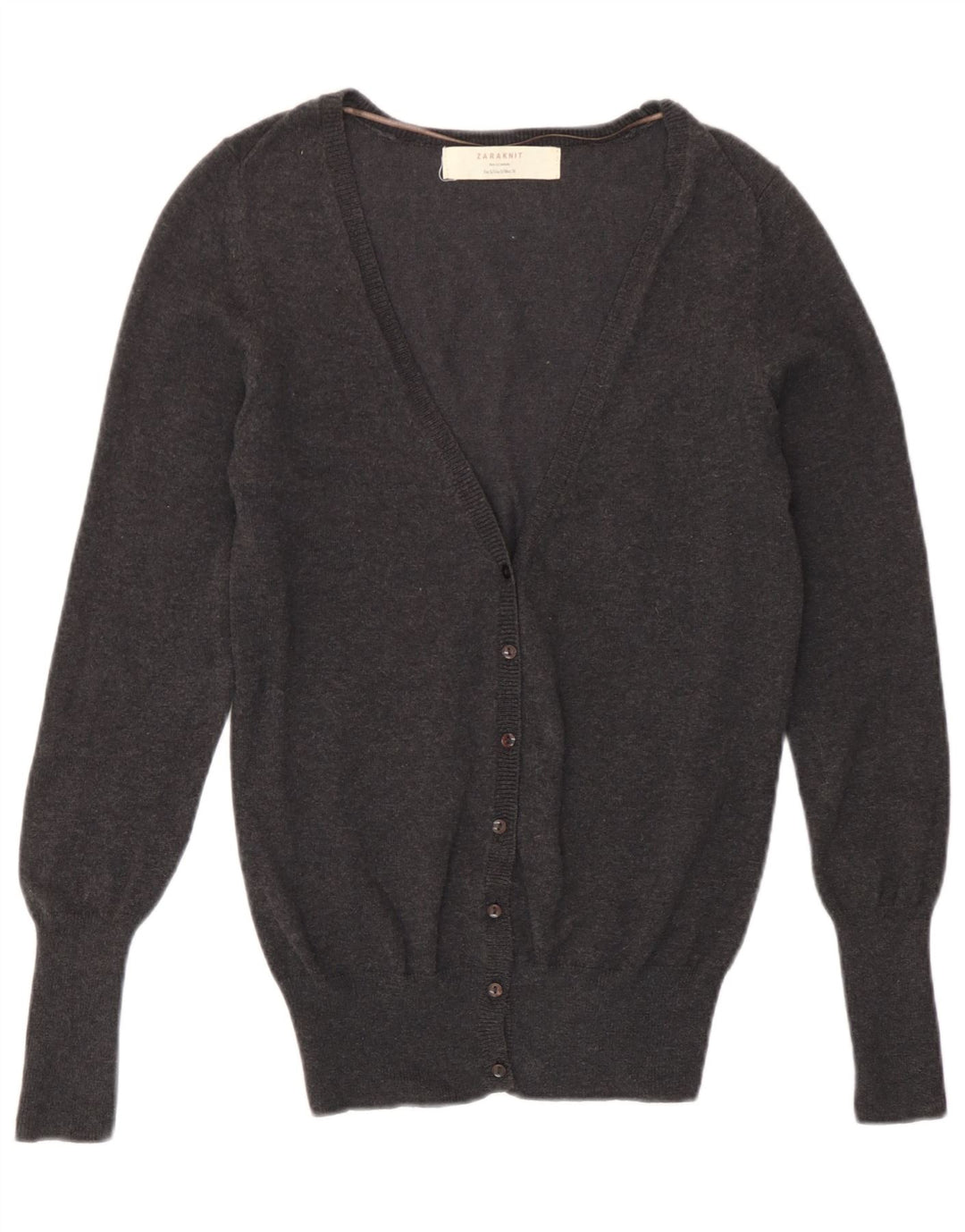 Maglione cardigan da donna Zara UK 10 piccolo grigio