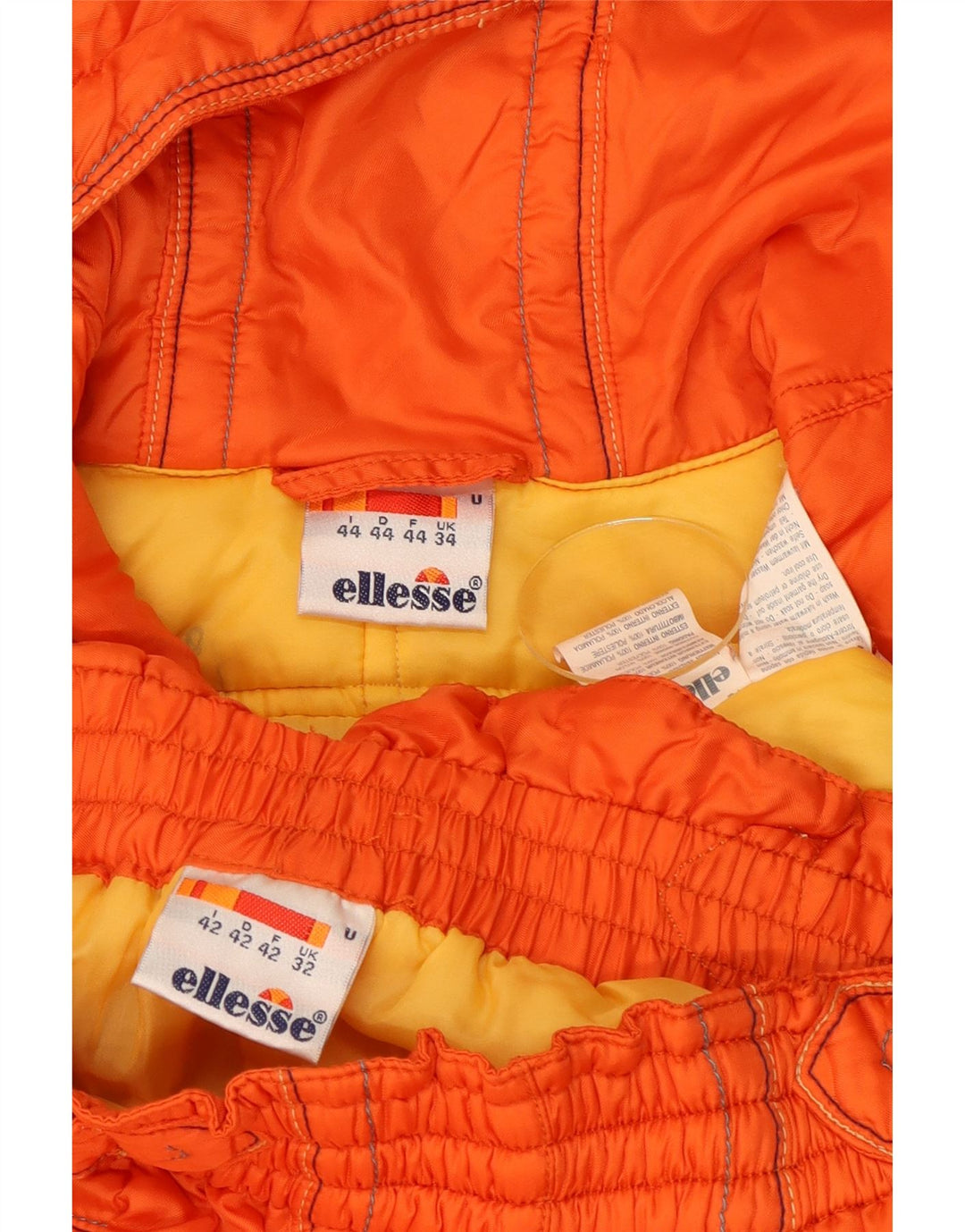 Tuta intera da uomo con cappuccio Ellesse UK 34 XS Arancione Inverno