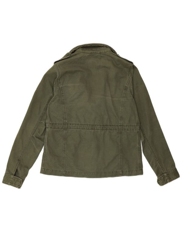 Giacca militare da donna Superdry UK 14 grande cotone verde