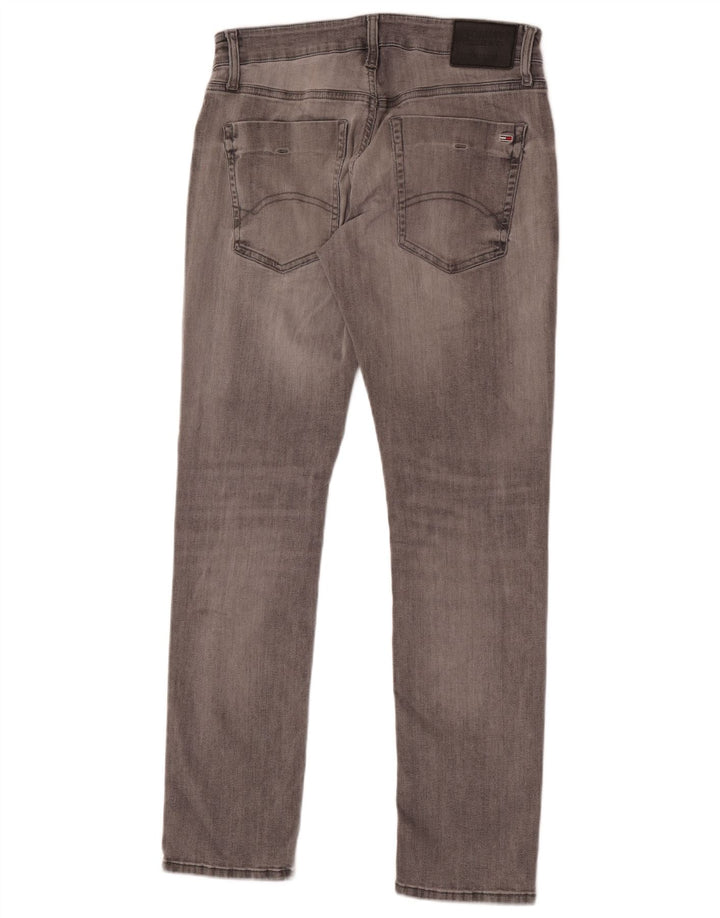 Jeans slim da uomo Tommy Hilfiger W33 L32 cotone grigio