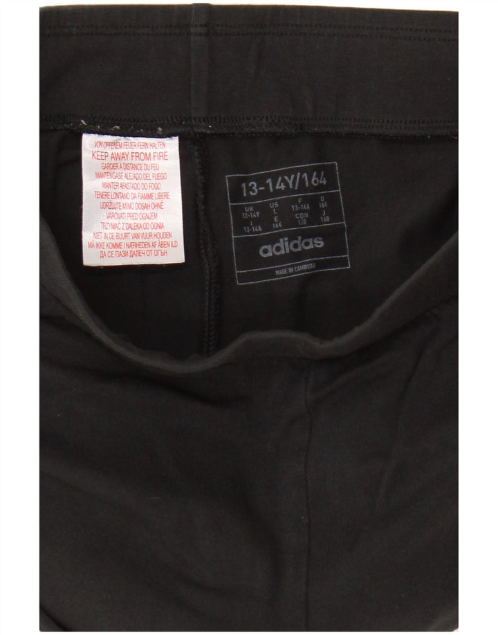 Leggings Adidas Bambina 13-14 Anni Neri