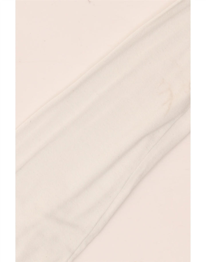 Top da donna a maniche lunghe OASIS UK 10 piccolo bianco in viscosa