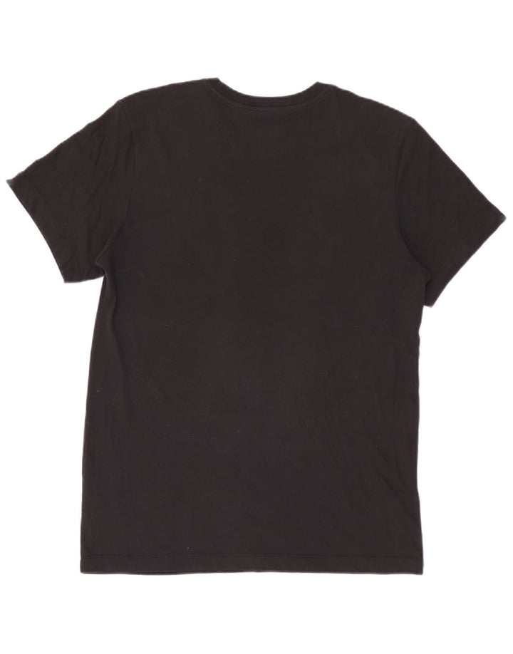 T-shirt Jordan Dri Fit da uomo in cotone nero medio