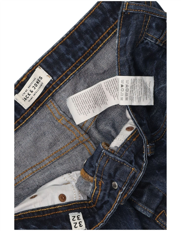 Jeans slim da uomo Jack & Jones W32 L32 cotone blu navy