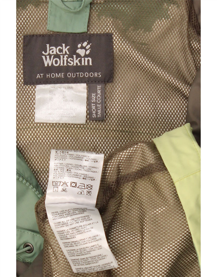 JACK WOLFSKIN Giacca a vento da donna UK 14 Colore verde medio