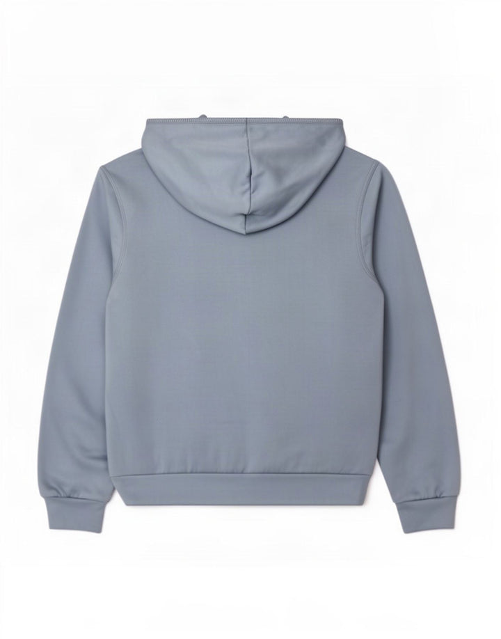 Maglione con cappuccio e zip da donna Adidas UK 14 Poliestere blu medio