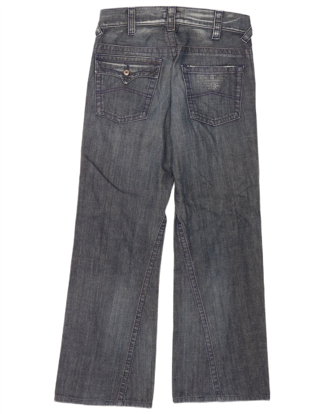 Jeans Bootcut da uomo Armani W29 L30 in cotone blu