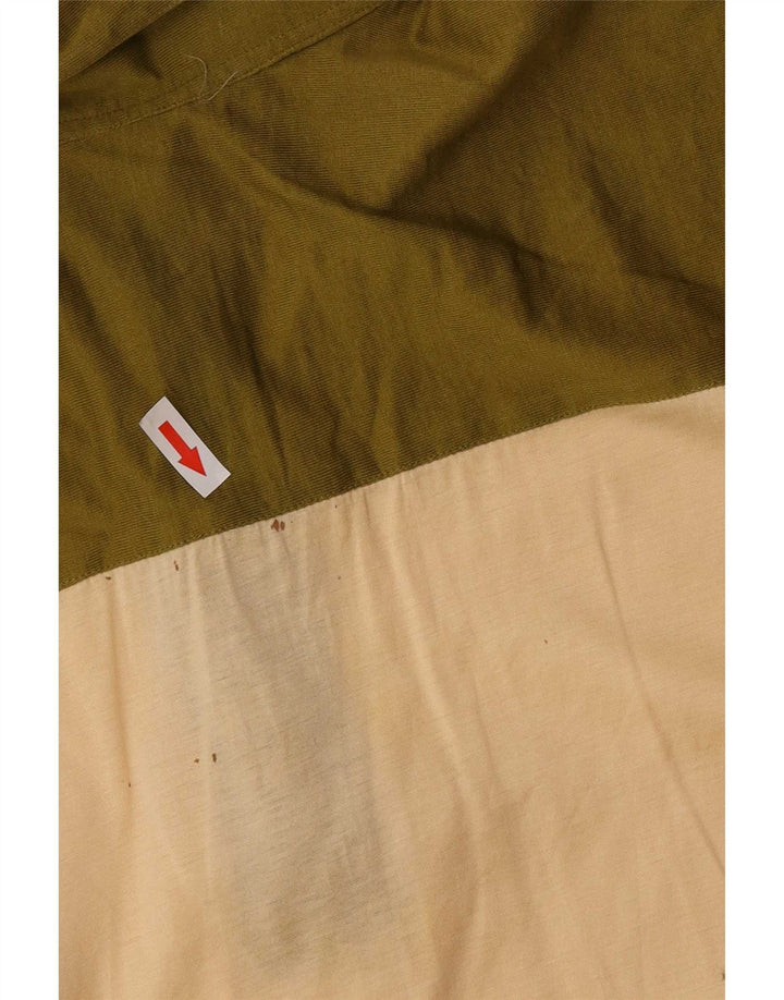 Polo vintage da uomo IT 50 color block beige medio