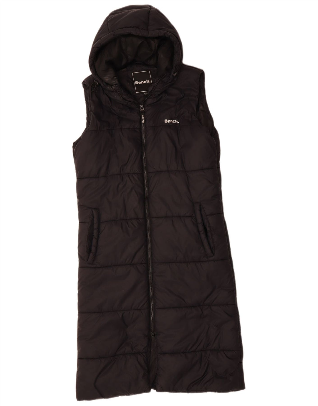Gilet imbottito oversize con cappuccio da donna BENCH UK 10 piccolo nero