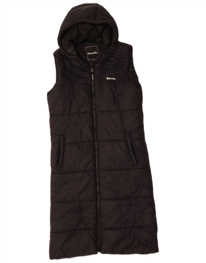 Gilet imbottito oversize con cappuccio da donna BENCH UK 10 piccolo nero