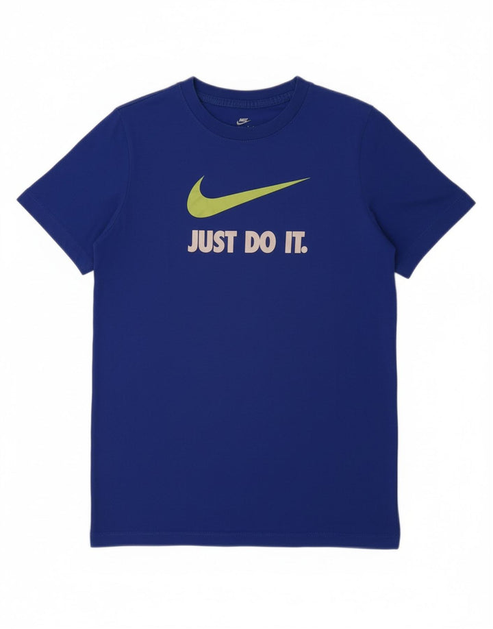 T-shirt grafica NIKE da bambino 13-14 anni XL in cotone blu