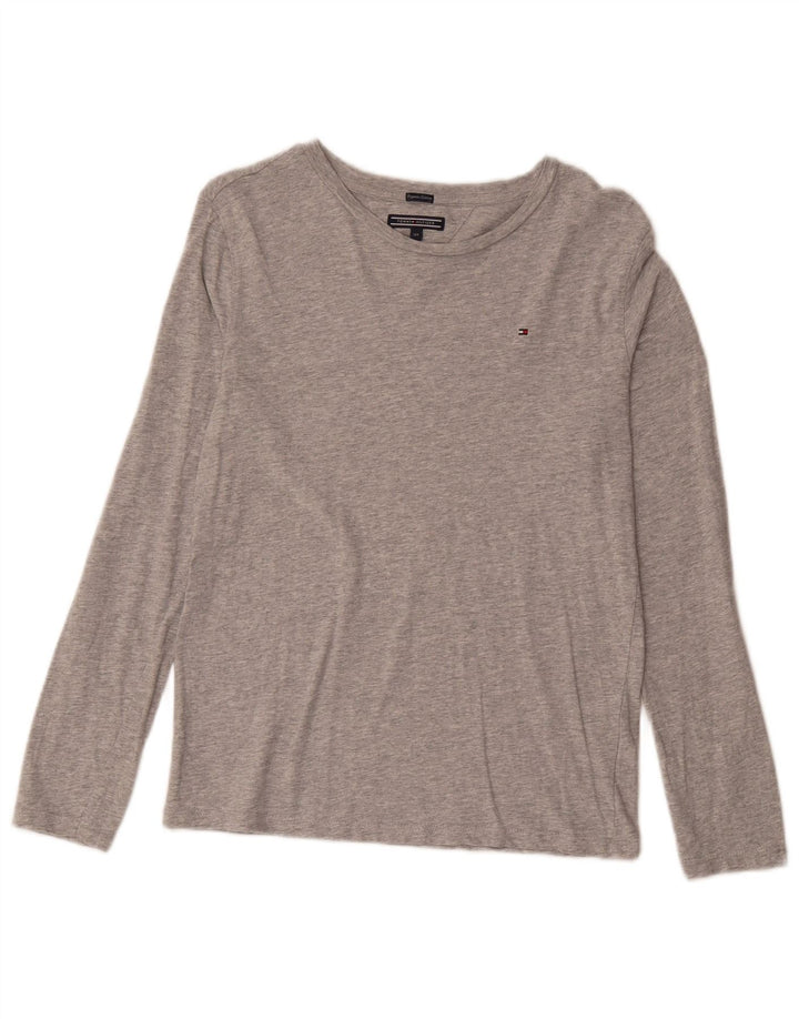 TOMMY HILFIGER Boys Top Long Sleeve 13-14 Years Grey