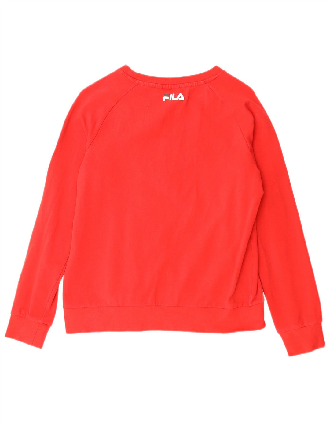 Felpa grafica da donna Fila Jumper UK 10 Small Red Cotton