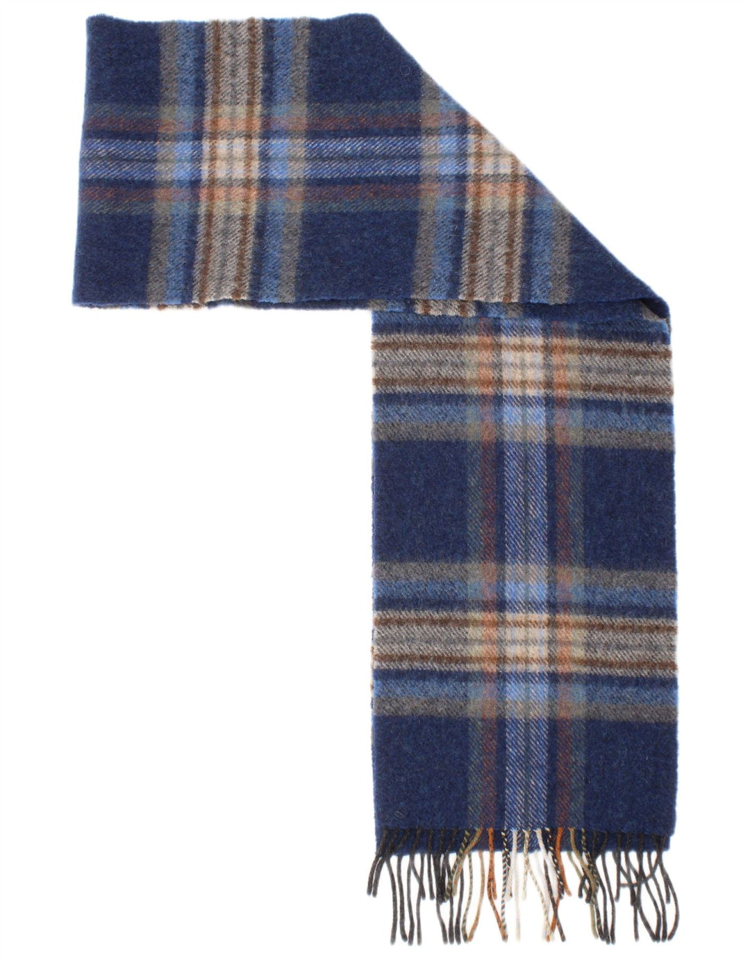 Sciarpa rettangolare da uomo Blarney Taglia unica in lana d'agnello scozzese blu classica