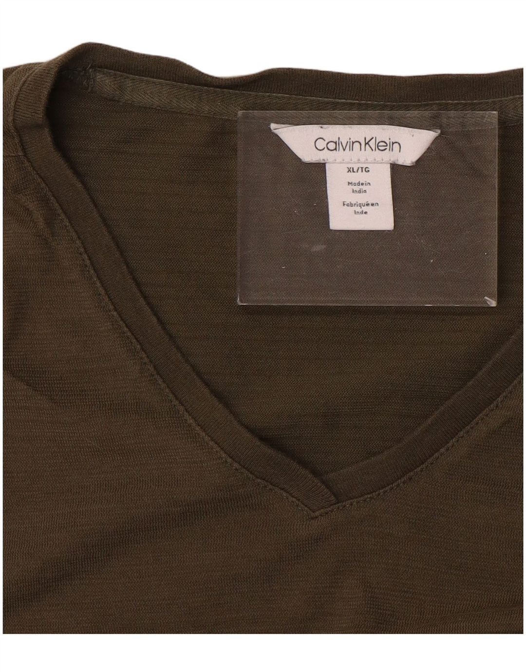 CALVIN KLEIN Maglietta da uomo Top XL Cachi