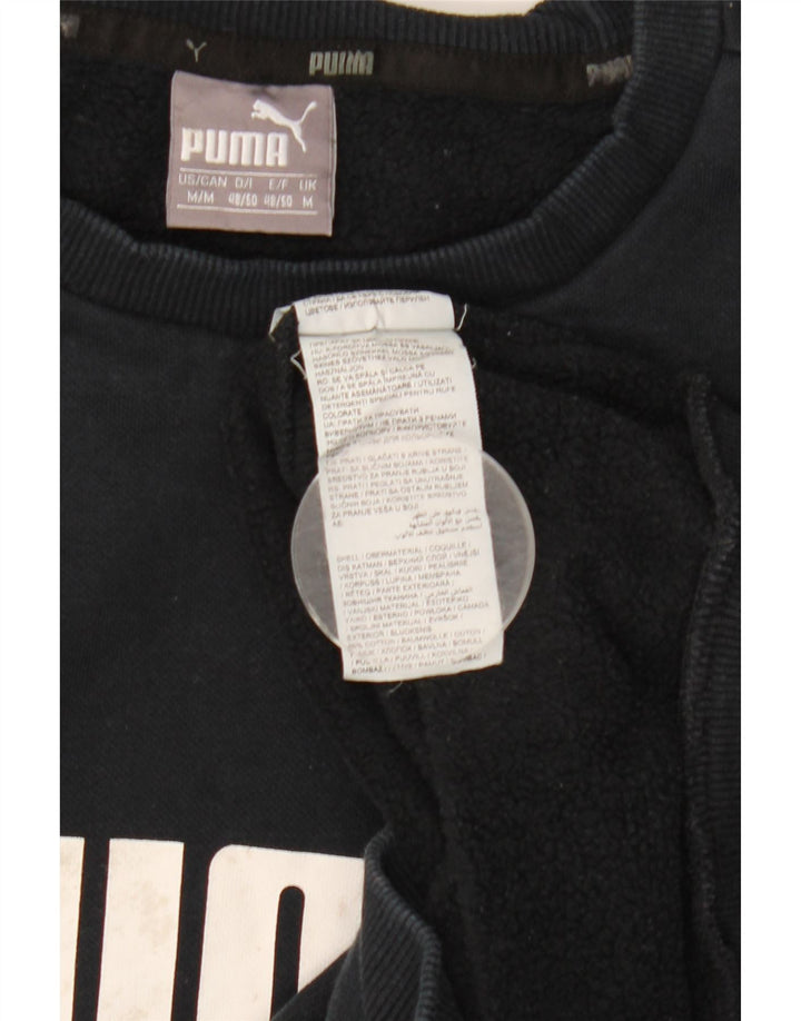 Felpa grafica da uomo Puma, media, in cotone blu navy