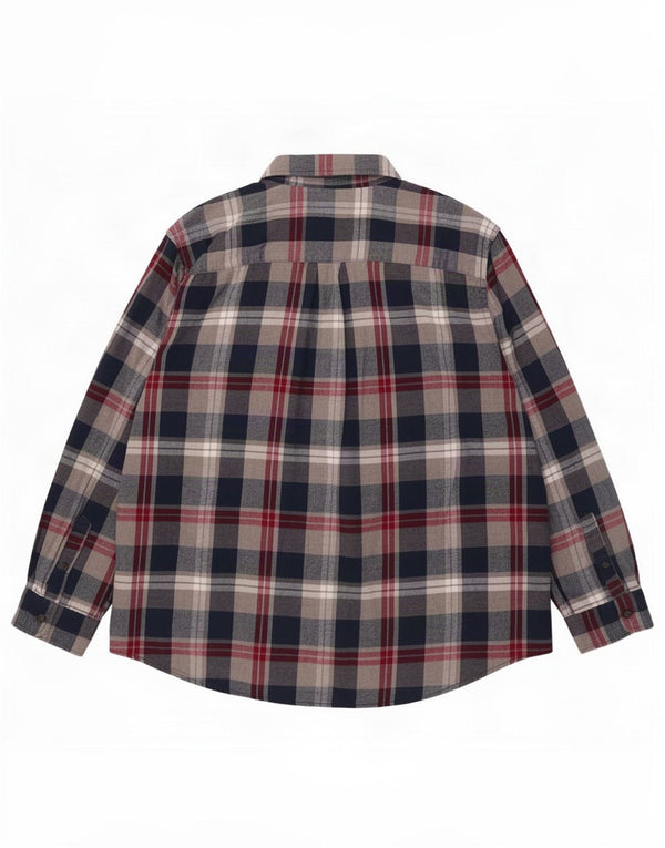 Chaps Camicia da uomo in flanella grande 2XL Cotone a quadri blu navy