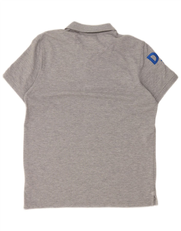 Polo grafica da uomo Canterbury piccola in cotone grigio