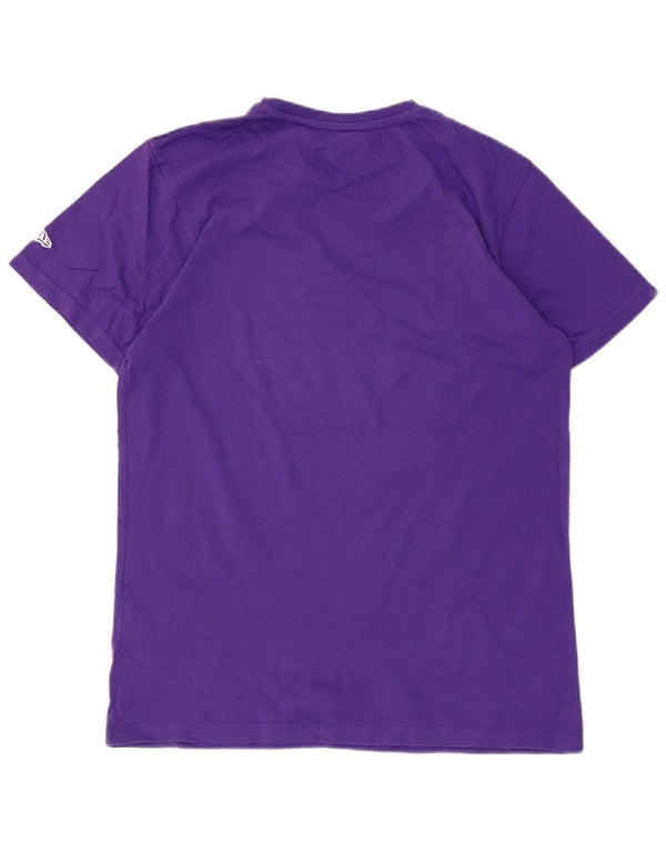 T-shirt grafica da uomo New Era dei Los Angeles Lakers in cotone viola medio
