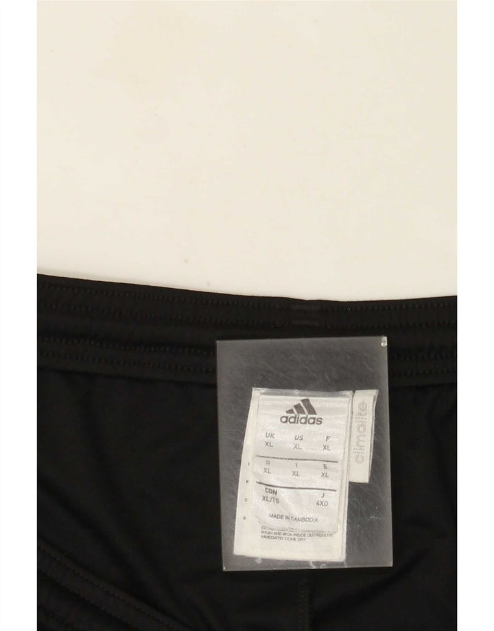 Pantaloncini sportivi Adidas Climalite da uomo XL in poliestere color block nero