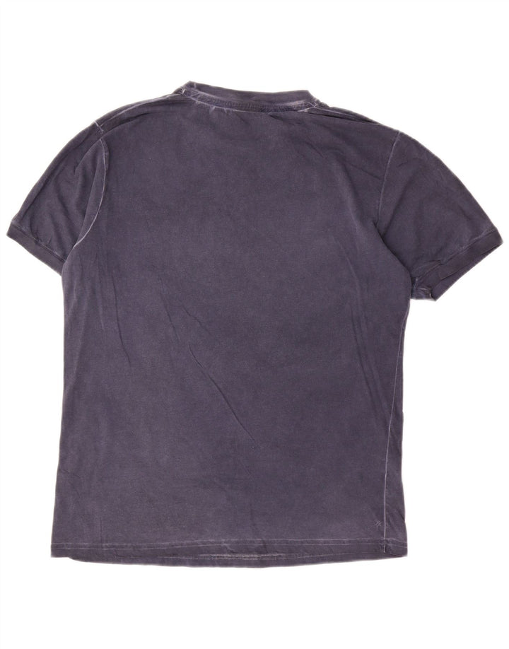 T-shirt grafica da uomo Converse Top in cotone blu navy medio