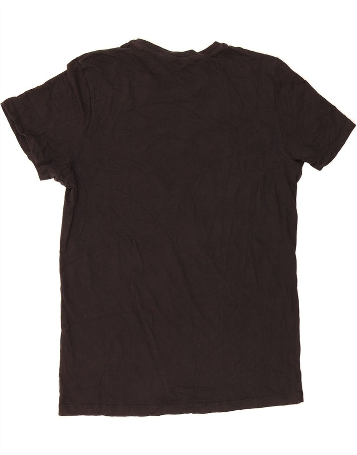 JACK & JONES Mens Graphic T-Shirt Top Medium Black Cotton Vintage Jack & Jones and Second-Hand Jack & Jones from Messina Hembry 