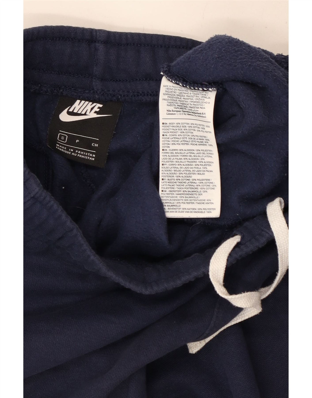 Pantaloni da tuta da uomo Nike Joggers piccoli in cotone blu navy