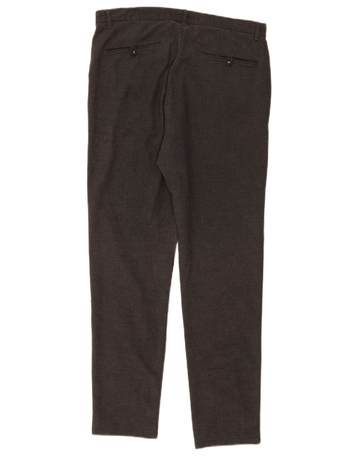 Pantaloni chino slim da uomo Zara EU 40 medi W30 L29 grigio screziato