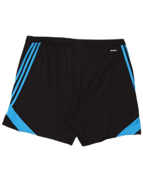 Pantaloncini sportivi Adidas Climalite da uomo XL in poliestere color block nero
