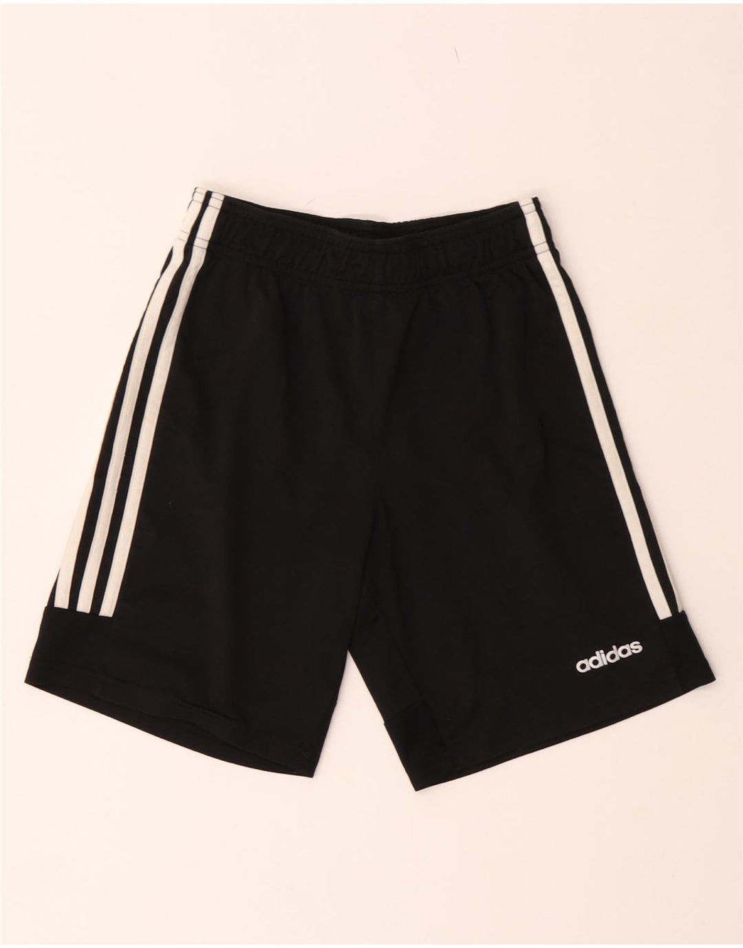 Pantaloncini sportivi Adidas Climalite da ragazzo 11-12 anni in poliestere nero