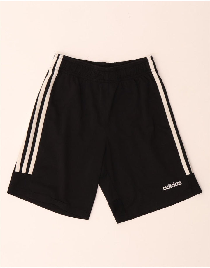 Pantaloncini sportivi Adidas Climalite da ragazzo 11-12 anni in poliestere nero