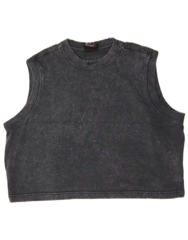 Canotta corta da donna NIKE UK 18 XL cotone grigio