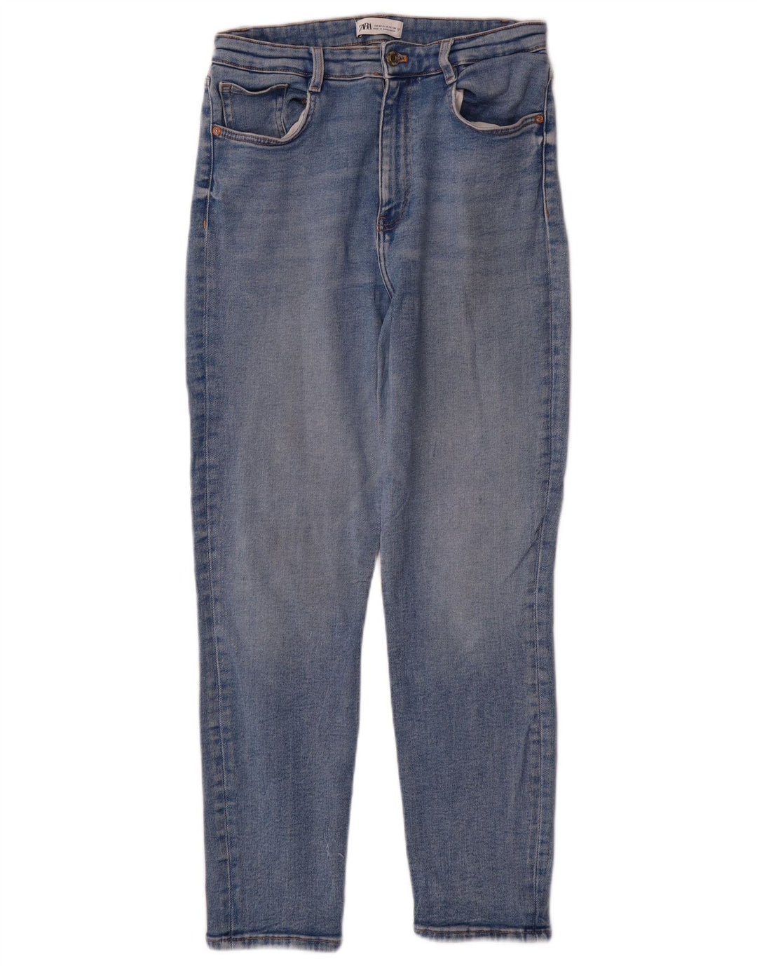 Jeans affusolati da donna Zara EU 40 medio W30 L27 cotone blu