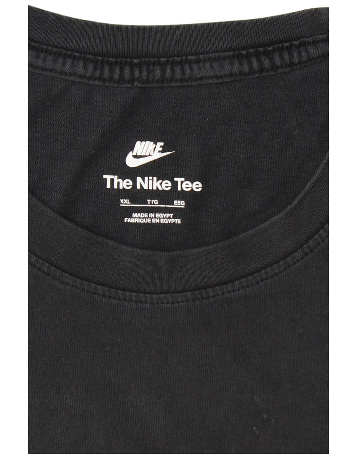 T-shirt da uomo NIKE Top 2XL cotone nero