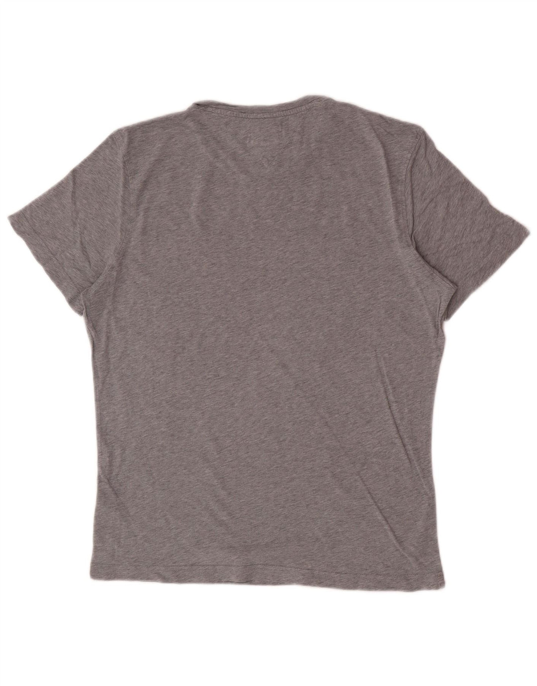 T-shirt da uomo Tommy Hilfiger Top grande in cotone grigio