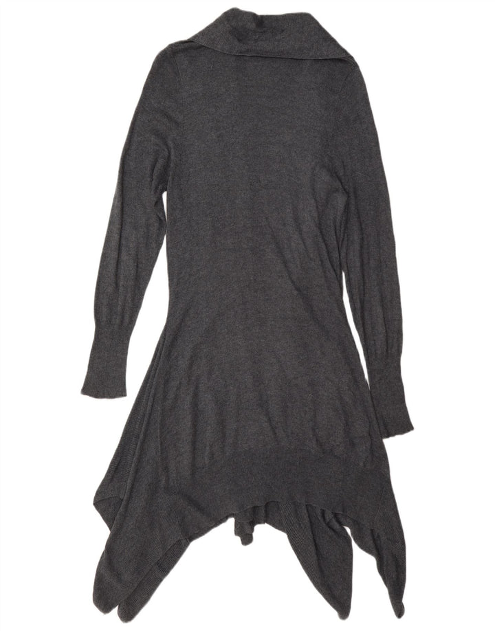 Maglione cardigan asimmetrico da donna Marks & Spencer UK 14 Grigio medio