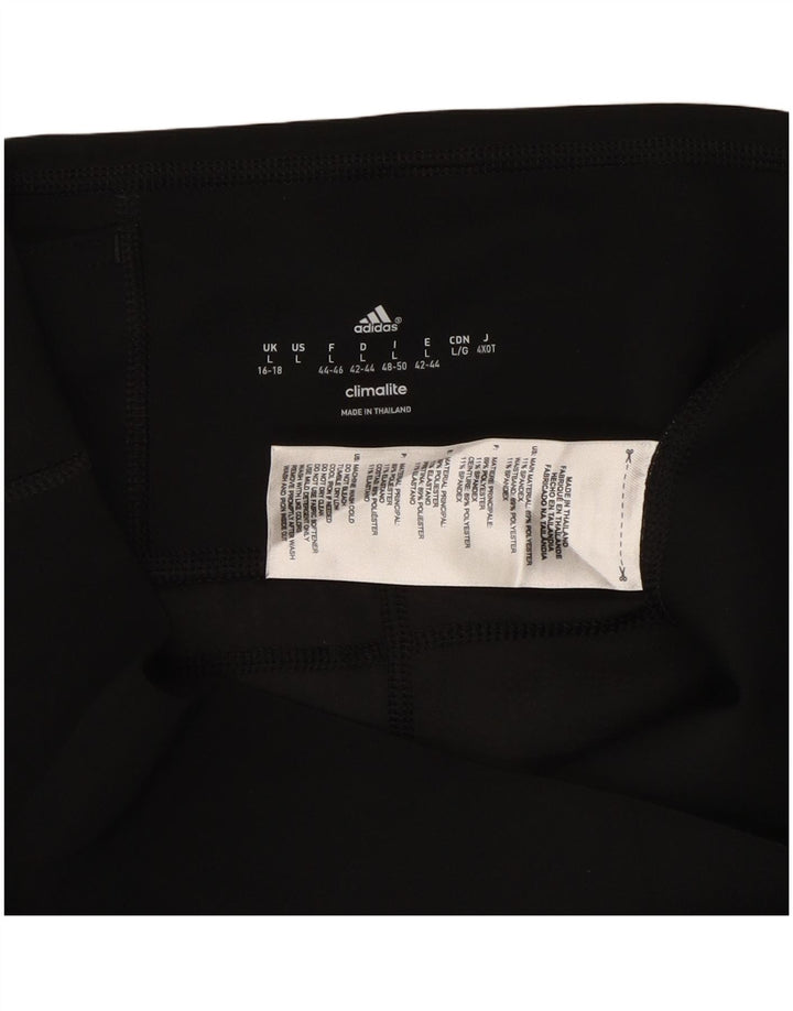 Leggings ADIDAS Climalite Capri da donna UK 16/18 Large Nero Poliestere