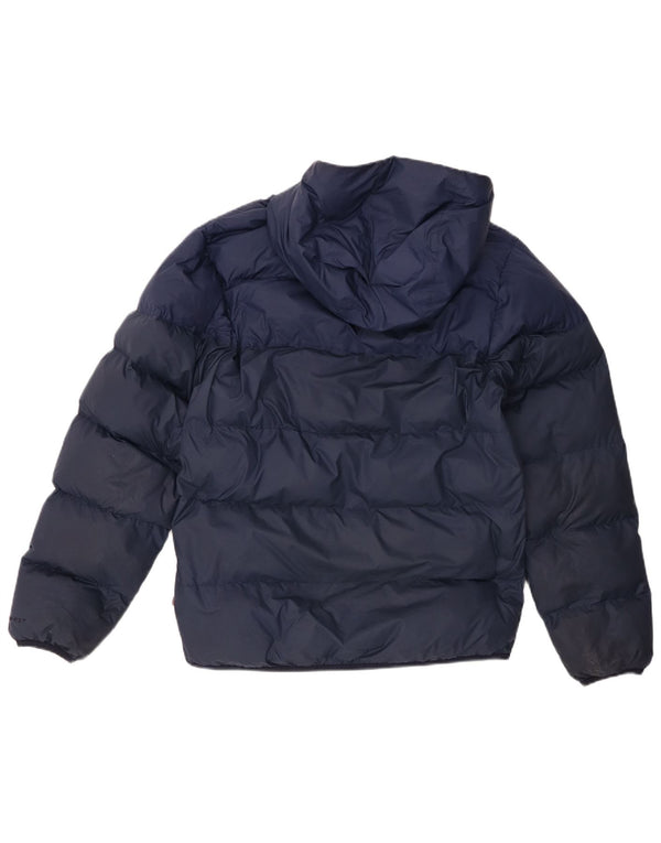 Giacca imbottita con cappuccio Nike Storm-Fit da uomo UK 36 Small poliestere blu navy