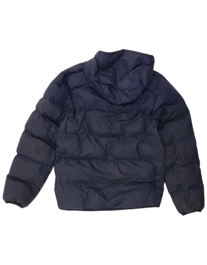 Giacca imbottita con cappuccio Nike Storm-Fit da uomo UK 36 Small poliestere blu navy