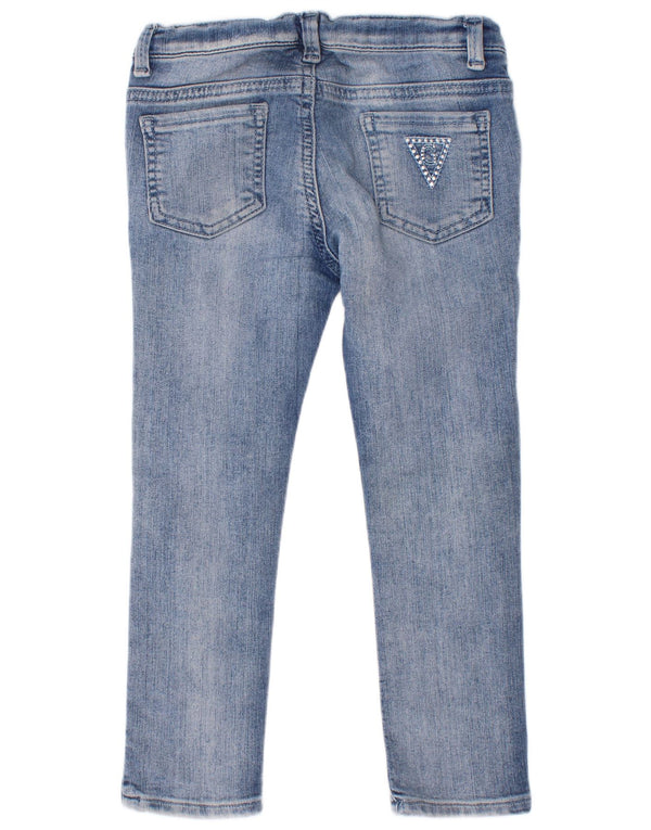 Jeans Guess Slim Bambina 4-5 Anni W22 L18 Blu Cotone