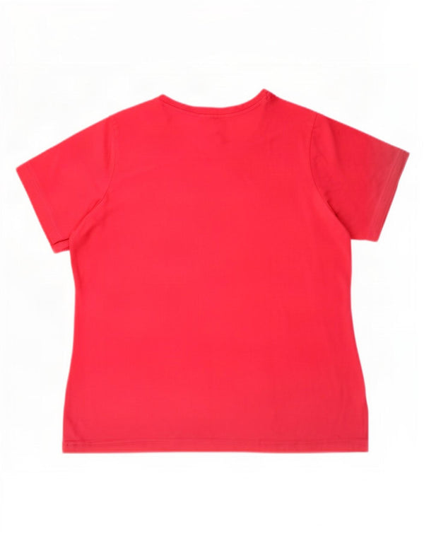 Maglietta grafica da donna Adidas Top UK 28/30 3XL Rosa