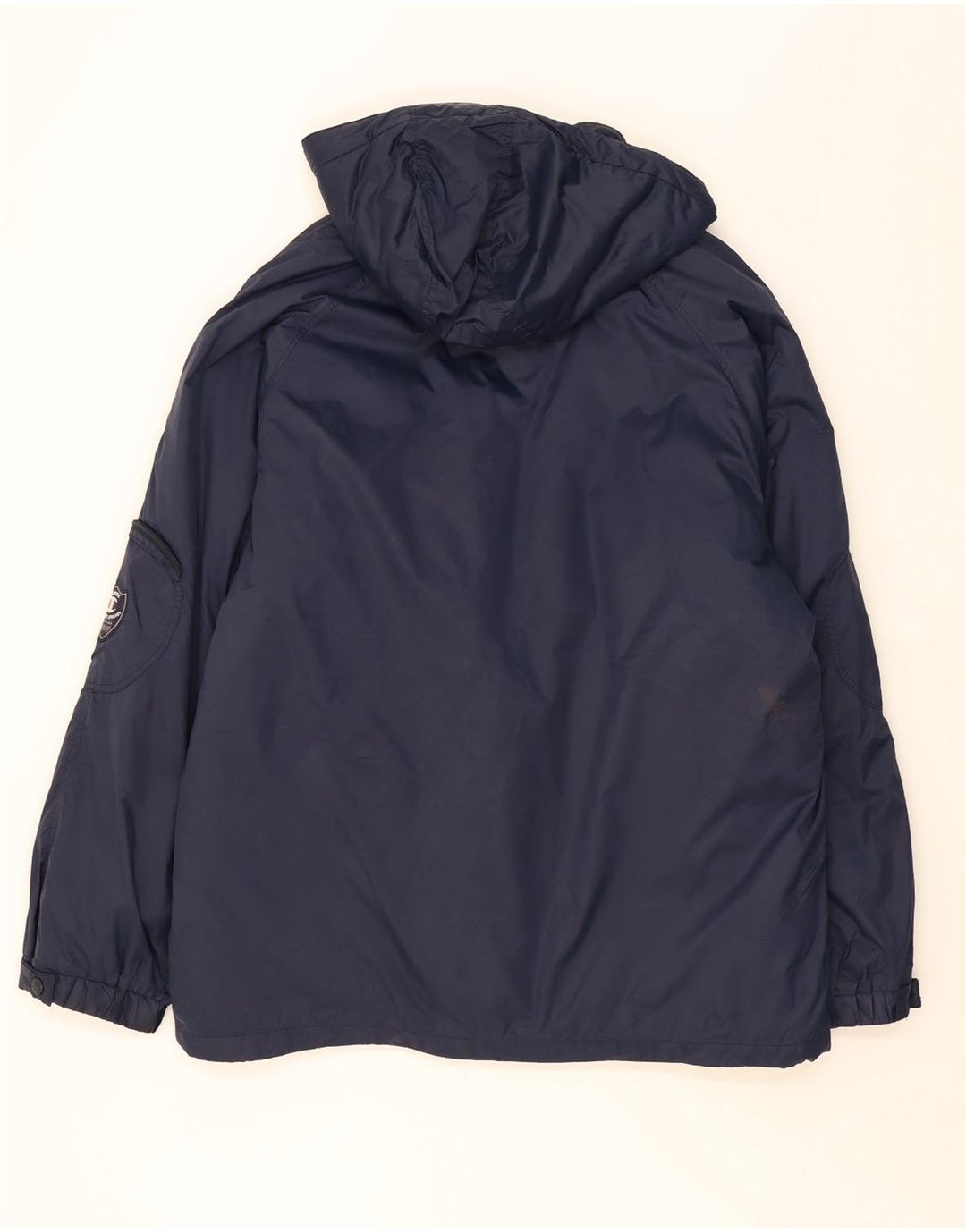 CHAMPION Mens Hooded Padded Jacket UK 42 XL Navy Blue Polyamide