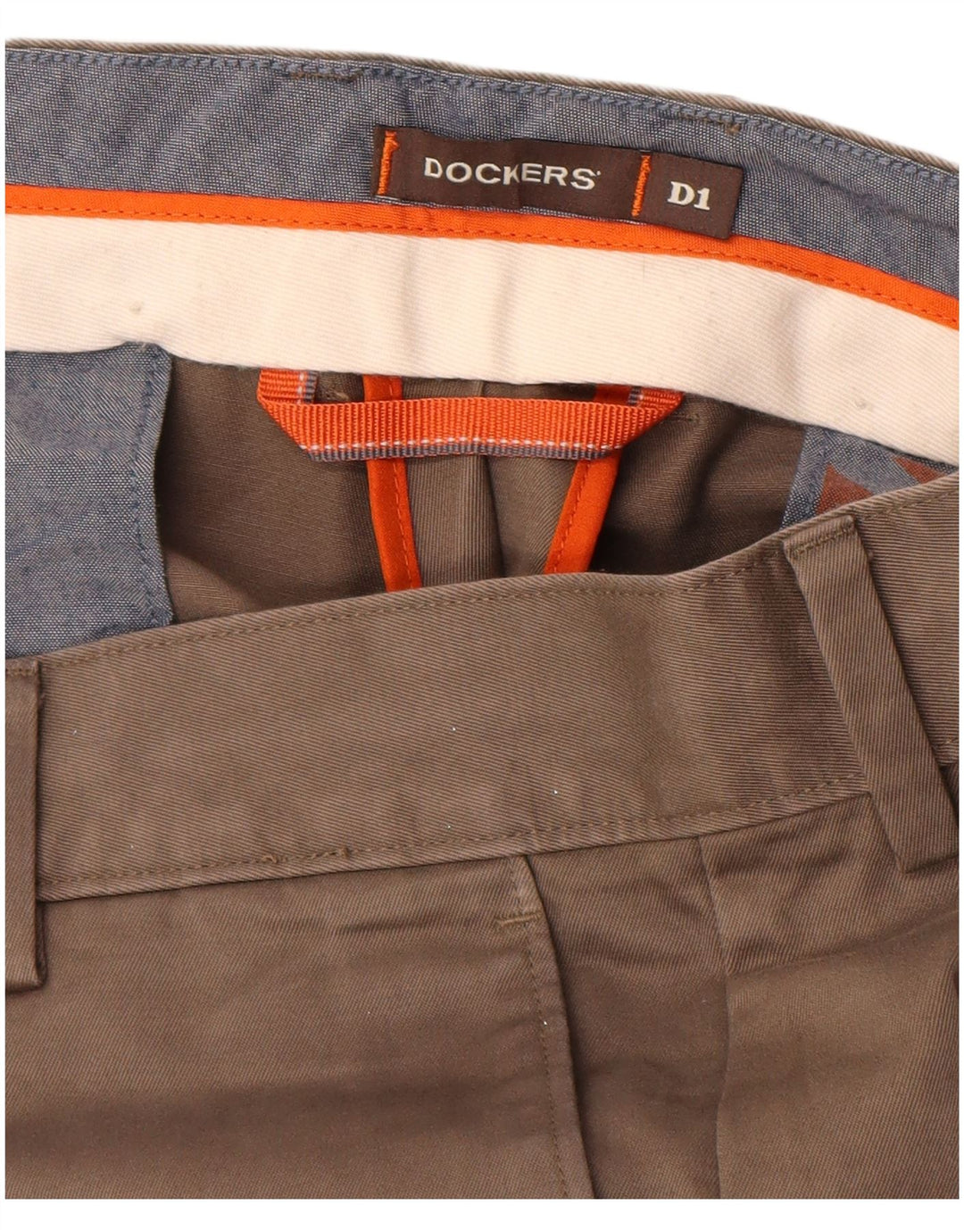 Pantaloni chino dritti da uomo Dockers W34 L32 in cotone grigio