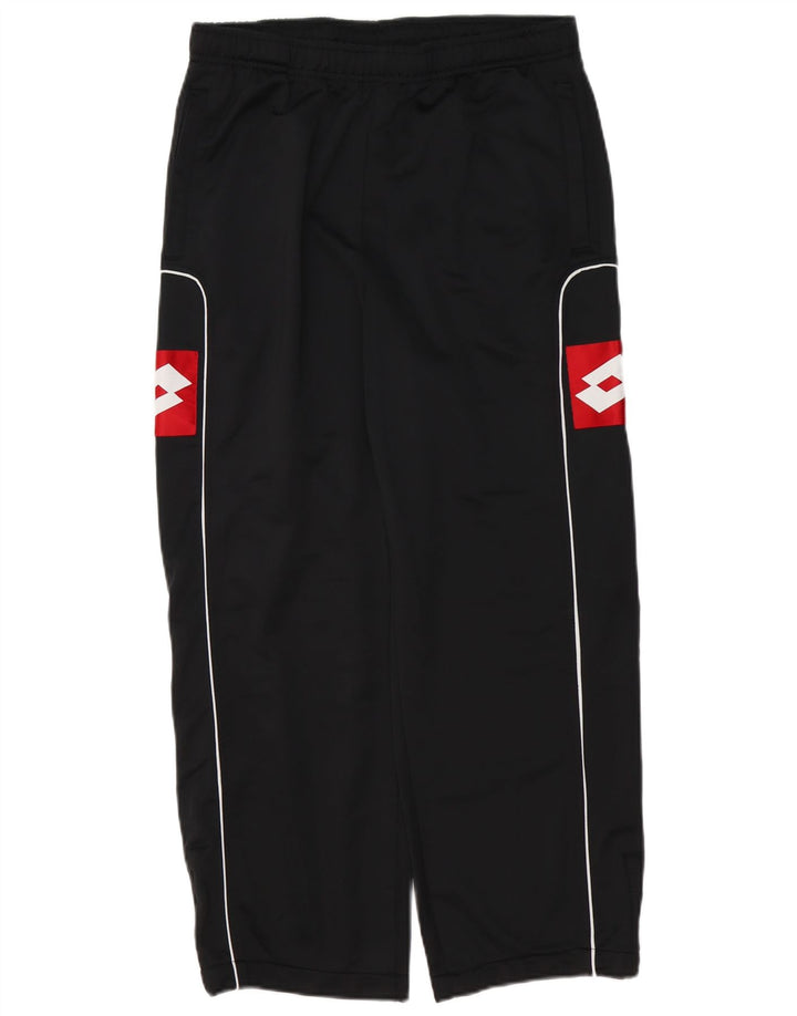 Pantaloni da tuta con grafica da uomo Lotto Poliestere color block medio nero