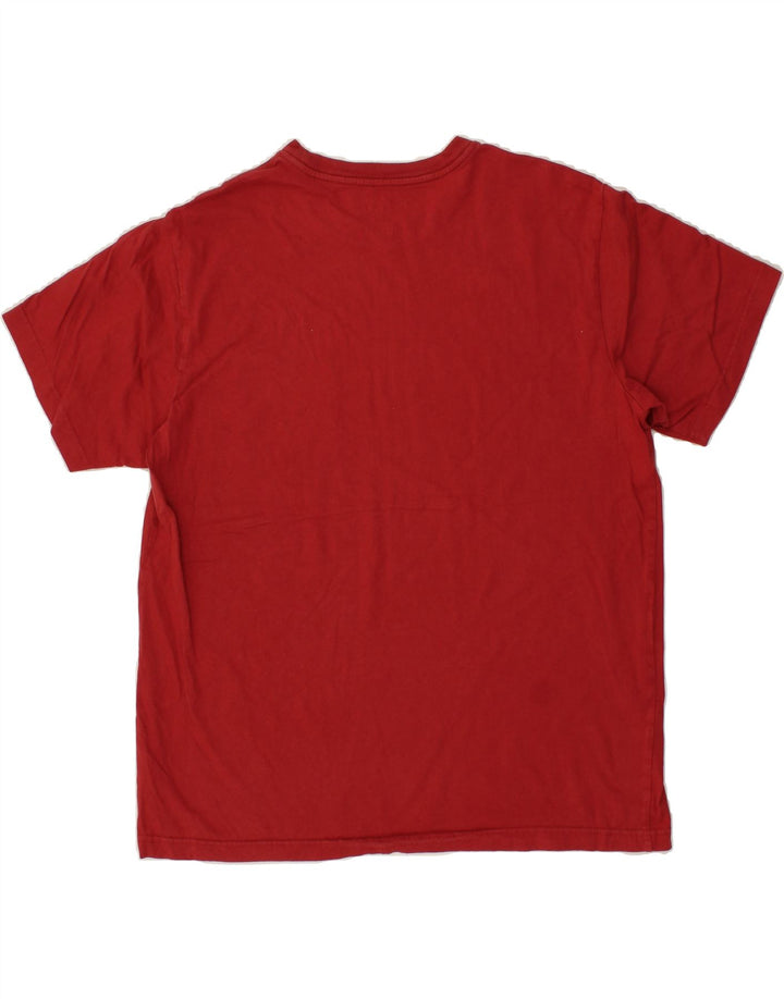 EDDIE BAUER Mens T-Shirt Top Large Red Cotton Vintage Eddie Bauer and Second-Hand Eddie Bauer from Messina Hembry 